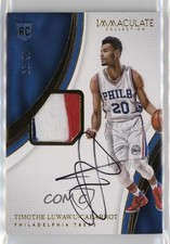 2016-17 Panini Immaculate Rookie /99 Timothe Luwawu-Cabarrot #121 Patch Auto 0s3
