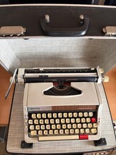 Brother Deluxe 333 Typewriter Black Tested Working Red Black Ribbon w Case Bell thumbnail