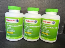 3x Walgreens Triple Strength Glucosamine HCI+MSM Joint Health 180 Caplets *8/25*