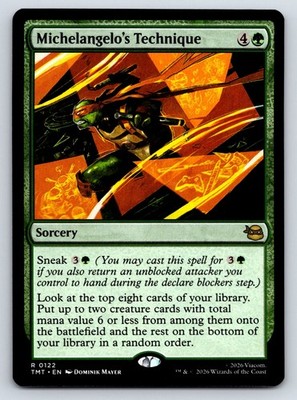 Michelangelo's Technique R Teenage Mutant Ninja Turtles 122 NM