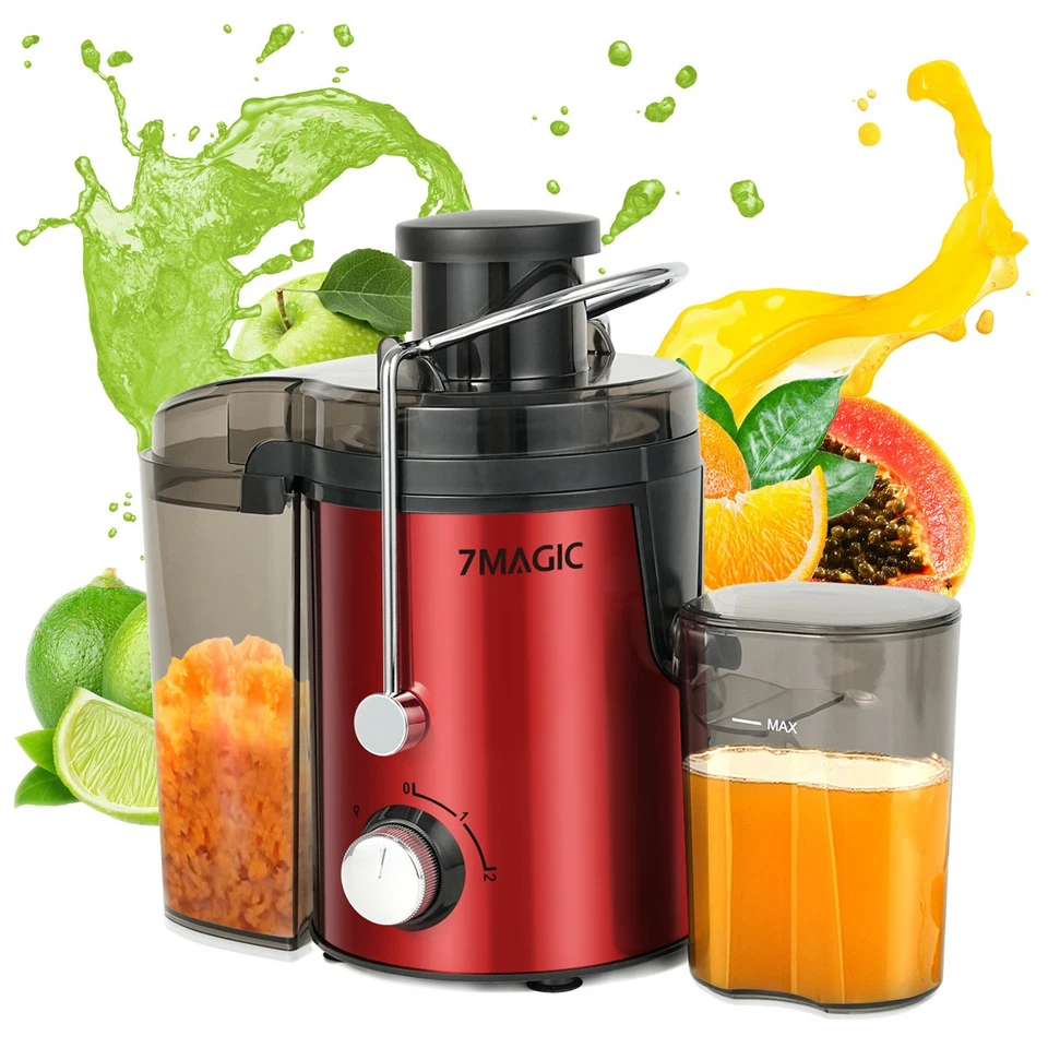 Entsafter elektrische Saftpresse Edelstahl 1000ML Presse Obstpresse DHL