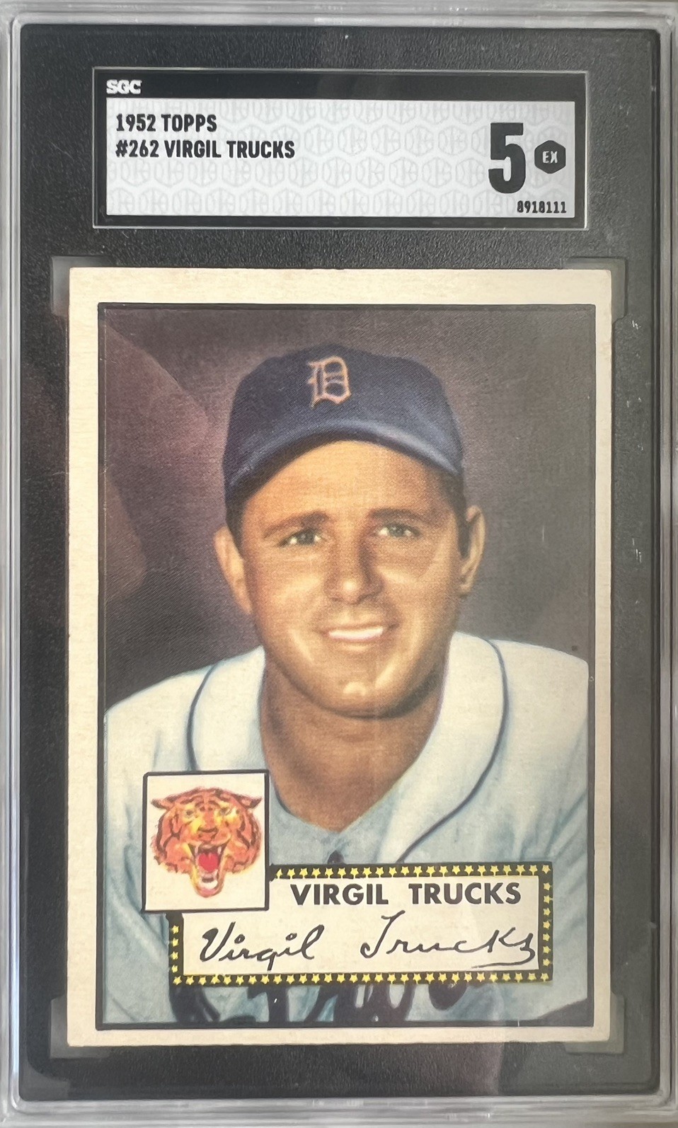 1952 Topps Set Break Semi High #262 Virgil Trucks - SGC 5 (EX)