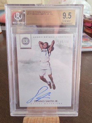 2017-18 Panini Encased - Rookie Notable Signatures Dennis Smith Jr. /99 (AU, RC)