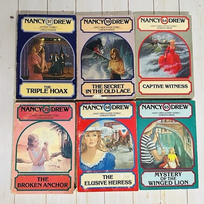 NANCY DREW WANDERER LOT 6~Triple Hoax~Captive Witness~Broken Anchor~