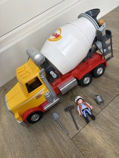 Playmobil 9116 Cement Mixer Truck Construction Toy Excellent Condition Complete