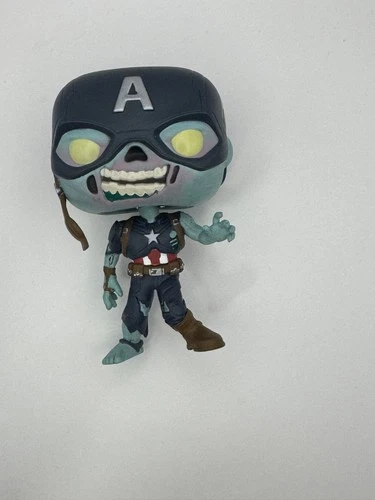 NO BOX -Funko Pop! Vinyl Figure - Marvel #948 - Zombie Captain America - Exclusi