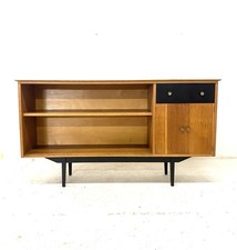 Vintage Retro Mid Century 1960s Danish Sideboard Modernist Blonde Oak Cabinet