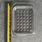 Vintage Pyrex Clear Glass Lid MC-1-C Rectangular Bubble Dimple Design