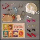 🤩#2 LOT Barbie Friends Shoes Glasses Jewelry Accessories Japan Vtg 1960s+🎁