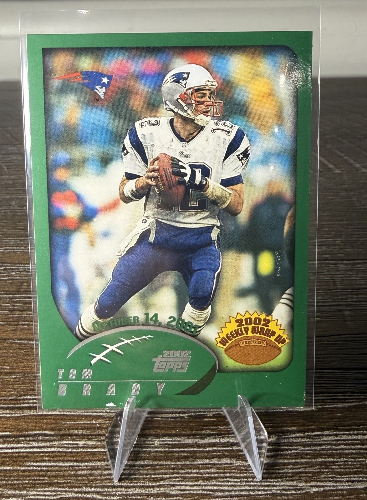 Tom Brady-2002 Topps- Weekly Wrap Up Tom Brady #295
