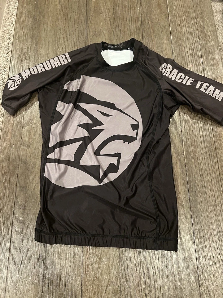 Mens Gracie Morumbi Jiu Jitsu Rashguard  Compression Shirt, Tights Shorts S - Image 2 of 4