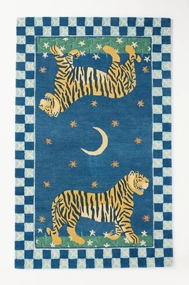 Tiger Rug Hand-Tufted Wool Rug Anthropologie Rug New Unique Design Rugs for Kids