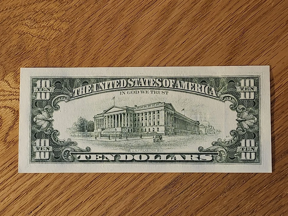 1995 $10 "STAR NOTE" GEM/UNC ST LOUIS #H04512476* 2 OF 3 CONS SERIAL NUMBERS - Image 2 of 4