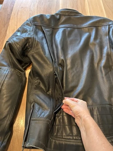 Roland Sands Black Buffalo Leather Moto Jacket Jagger W/Armor Knox Pads Vented S image 20