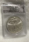 1995 American Eagle ANACS MS-69 Certified US Mint Bullion-0.999 Silver 1 Oz Coin