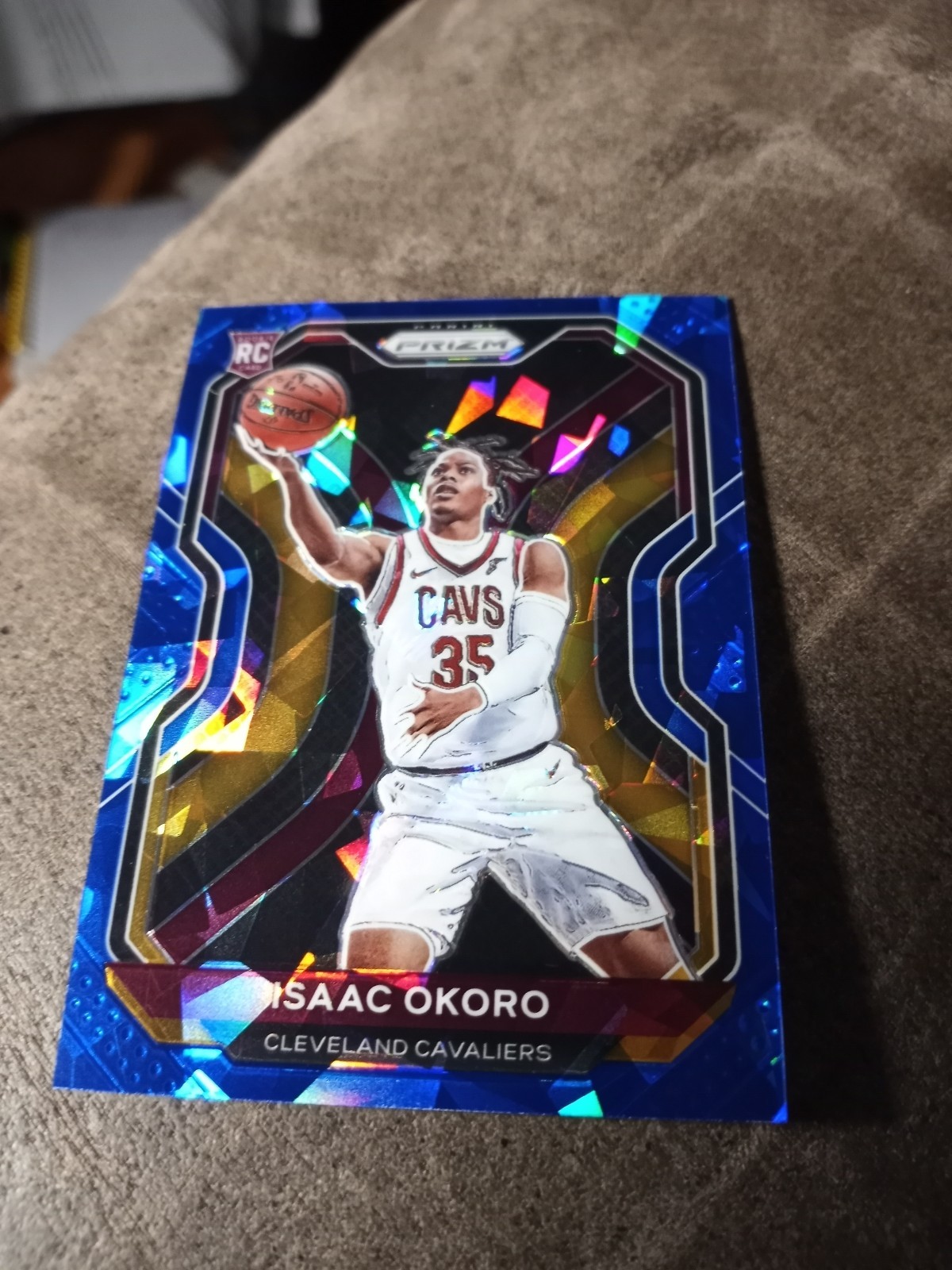 MINT + 2020-21 Panini Prizm  Isaac Okoro #298 Blue Ice Prizm /125 (RC) Chi Bulls