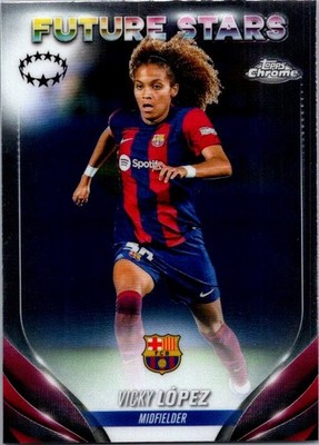 2023-24 Topps Chrome UEFA Women's Champions League #83 Vicky López