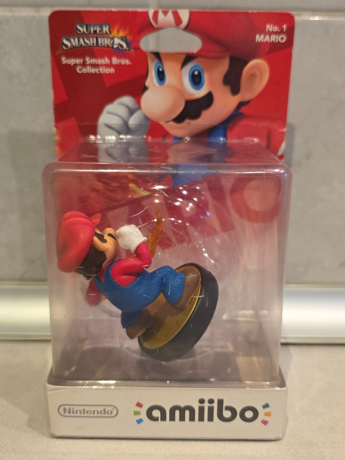 Amiibo Mario Super Smash Bros N°1 Figurine Neuve pour Débloquer vos Bonus de Jeu