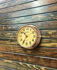 Super Tanker Original Seiko Copper Ship's Wall Clock | Quartz Slave Timepiece
