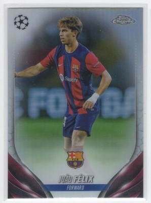 #71 2023 Topps Chrome UEFA REFRACTOR João Félix FC Barcelona