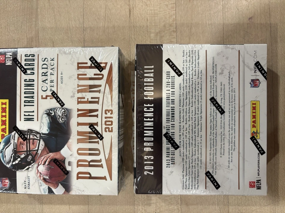 Lot Of 2 2013 Panini Prominence Football Factory Sealed Hobby Mini Boxes - Kelce - Image 3 of 3