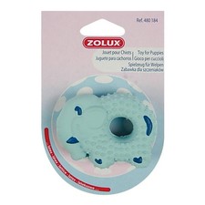 LOTDE 2 JOUETS POUR CHIOTS ELEPHANT BLEU 8.5 cm (zolux)