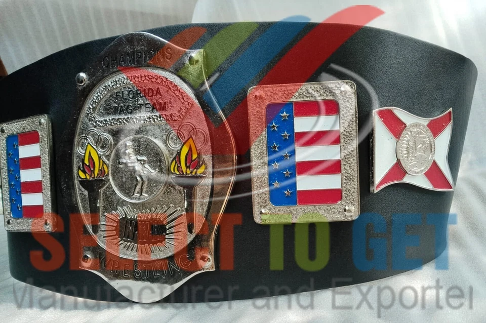 CINTURÓN NUEVO FLORIDA TAG TEAM WRSTLING CHAMPIONS. Foto 3 de 4