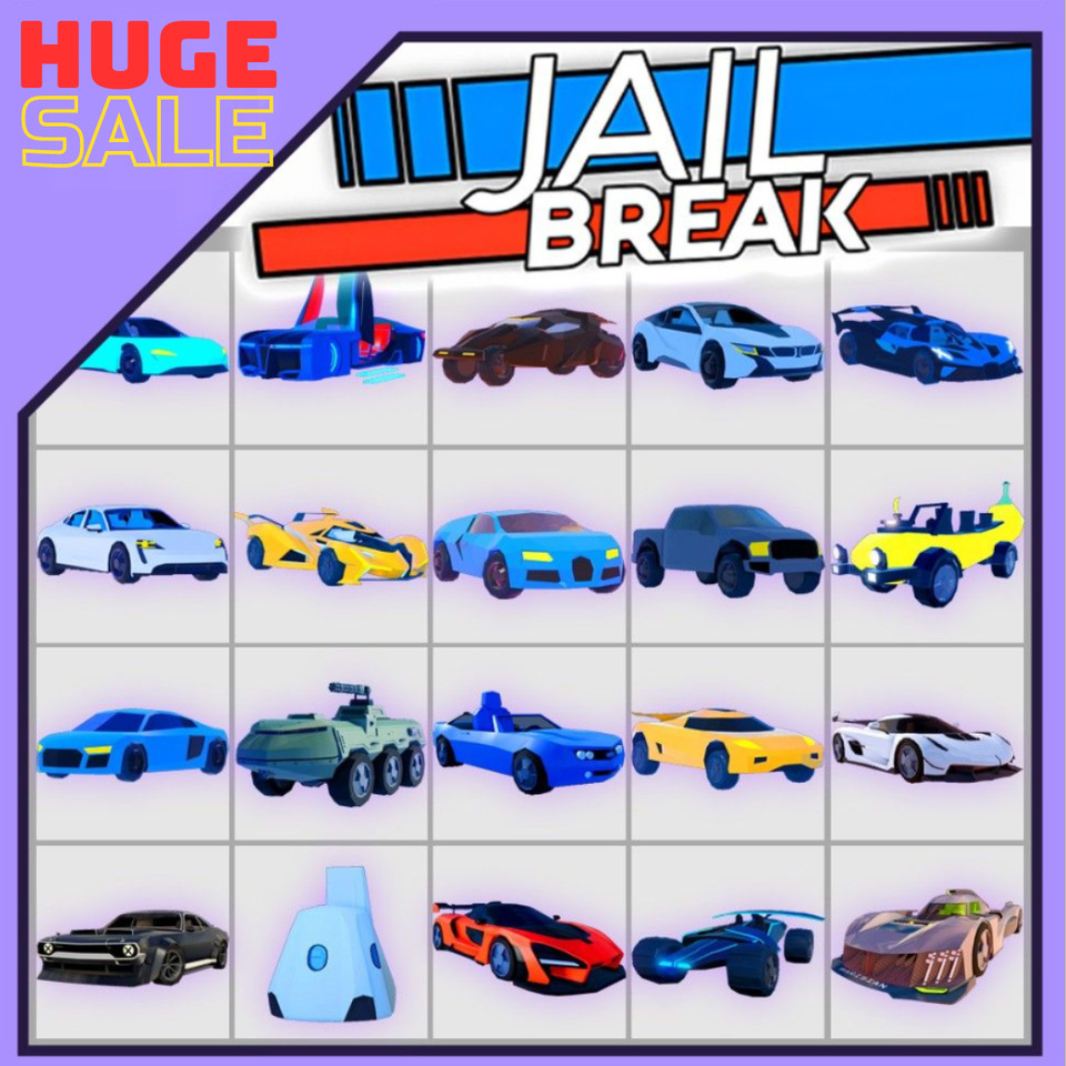 Roblox - Jailbreak - Car/Item/Texture - 100% CLEAN and Fast Delivery 🔥