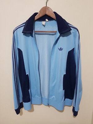 adidas Early 70s Vintage Ventex Trefoil Blue Track Top Jacket
