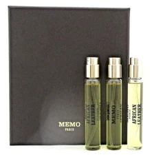 Memo Paris African Leather 3 x 0.33 oz./10 ml. EDP REFILL Purse Spray Unisex New