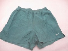 NIKE DRI-FIT Size XL 16-18 Girls Teal Stretch Waist Lined Running Shorts 149