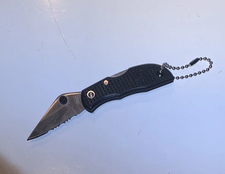 Ruko Cuchillo Plegable de Bolsillo Llavero Llavero Negro Inoxidable Foto 4 de 4