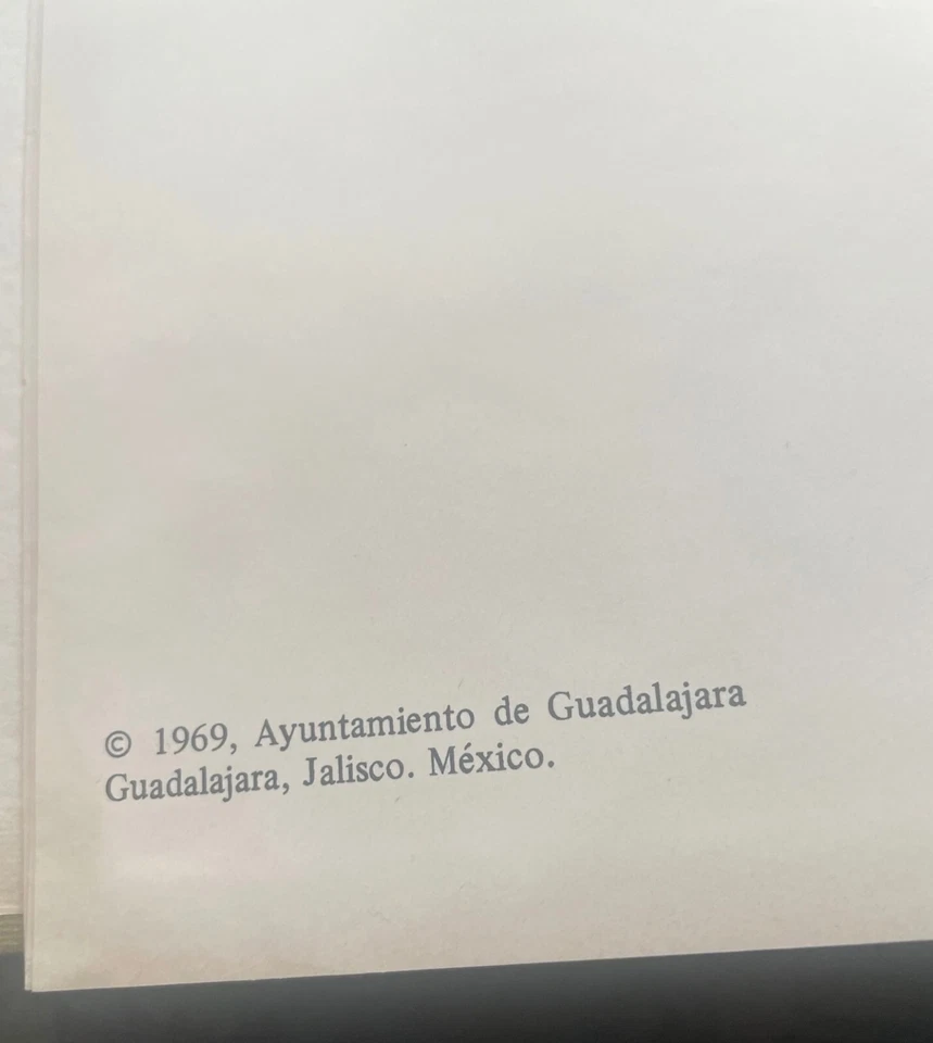 El Panteon Romantico de Guadalajara Book 1969 Victor Manuel Villegas 1st Ed HB - Image 3 of 4