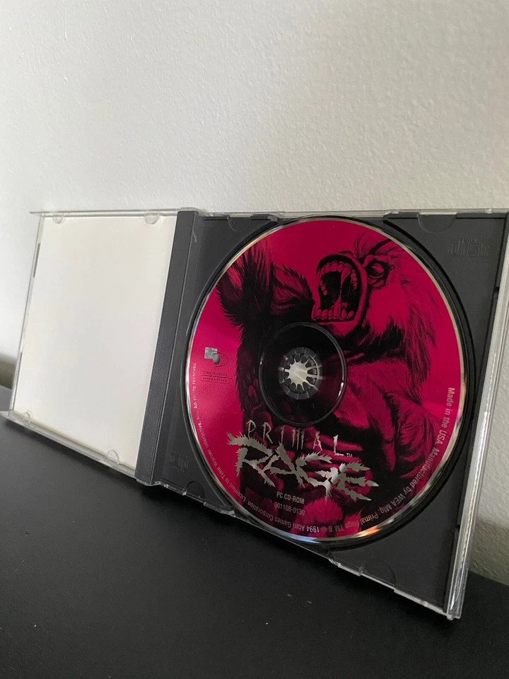 PRIMAL RAGE (PC, 1994) CD-ROM Windows Video Game Time Warner Interactive EUC - Image 3 of 3