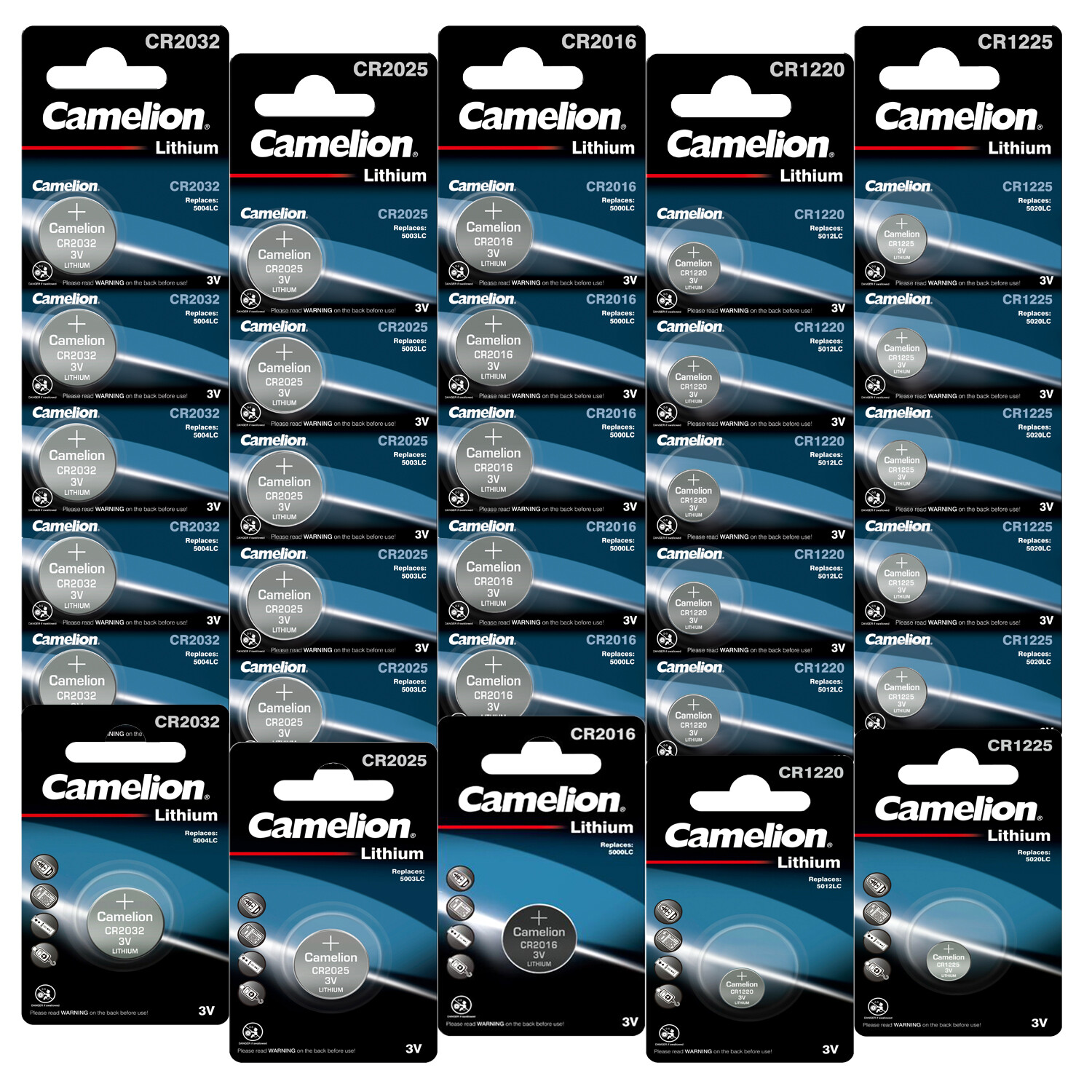 Thumbnail - Cr2450 Cr1220 Cr1632 Cr2016 Cr2025 Cr2032 Camelion Lithium Knopfzellen