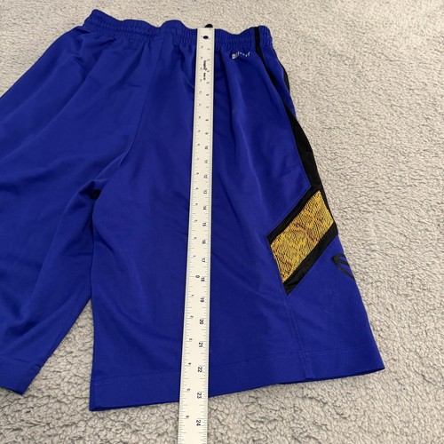 Nike Shorts Dri Fit Basketball Sz Medium Purple Yellow Kobe Bryant Lakers Mamba - Picture 10 of 13