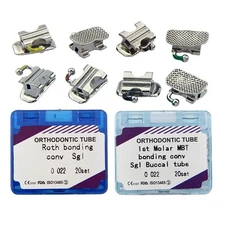 Dental Orthodontic Buccal Tubes Convertible 1st Molar Brackets tubo ortodoncia