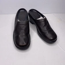 Dansko Womens Brown Shoes 39 Clogs Leather Slides