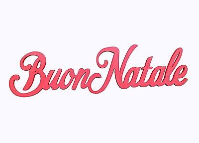 Buon Natale Scritta.Scritta In Legno Buon Natale Ebay