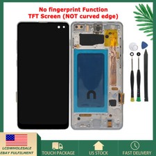 LCD Touch Screen Digitizer Assembly Silver For Samsung Galaxy S10 Plus G975