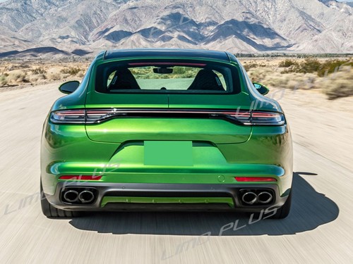 Black Exhaust Tips Muffler GTS Look For 2017-2023 Porsche 971 Panamera Base - Picture 3 of 12