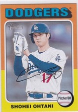 SHOHEI OHTANI Los Angeles Dodgers Jersey 2024 TOPPS HERITAGE BASEBALL CARD