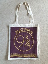 Harry Potter Hogwarts Express Platform 9 3/4 Canvas Tote Shopping Bag