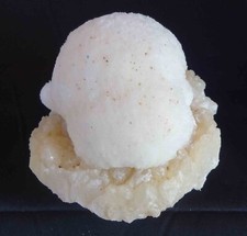 SUPERB SCOECITE BALL ON STILBITE BASE # 272