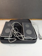 Logitech USB Computer Speaker Set Travel Portable w/case