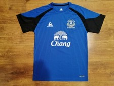 EVERTON LE COQ SPORTIF HOME TRAINING FOOTBALL SHIRT SOCCER JERSEY SIZE M