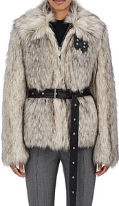 helmut lang faux fur jacket