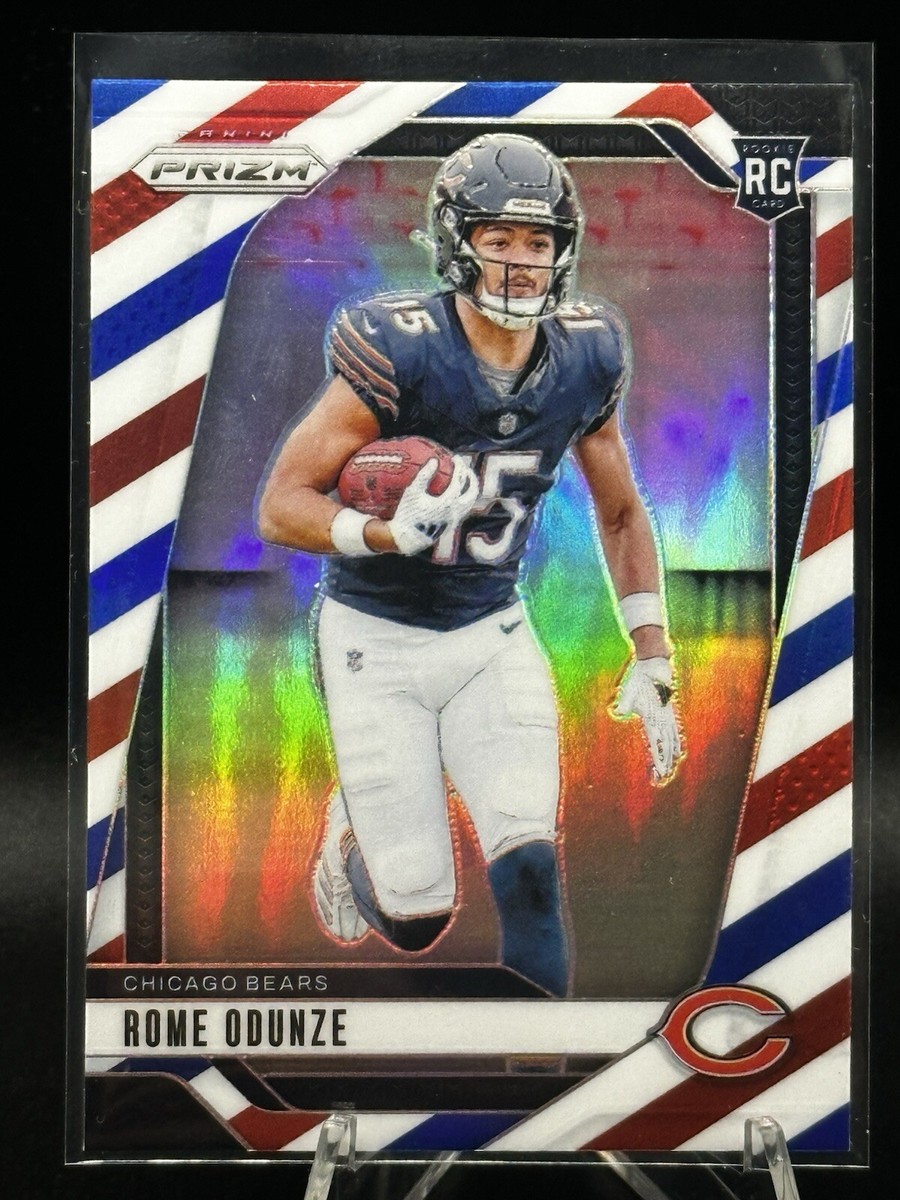 2024 Panini Prizm Rome Odunze Red/White/Blue Prizm Rookie Chicago