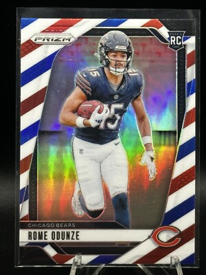 2024 Panini Prizm Rome Odunze Red/White/Blue Prizm Rookie Chicago