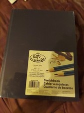 NEW Royal & Langnickel Hardback Sketchbook Black A4 110gsm